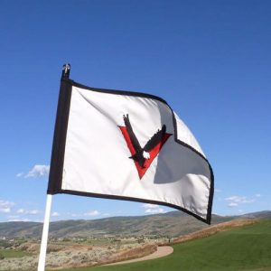 Custom printed golf flags