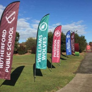 Feather And Teardrop Banners