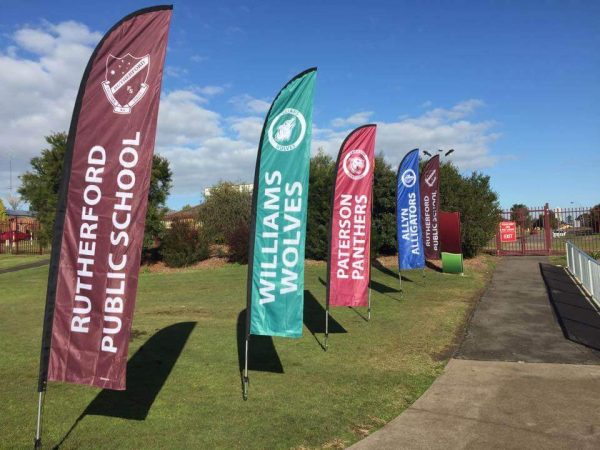 Feather And Teardrop Banners