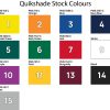 Quikshade stock colours